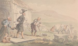 墓石についての瞑想博士 作： Thomas Rowlandson